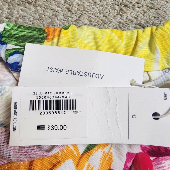 Janie and Jack The Tropicalia Shorts Girls Size 12 New - Picture 3 of 5